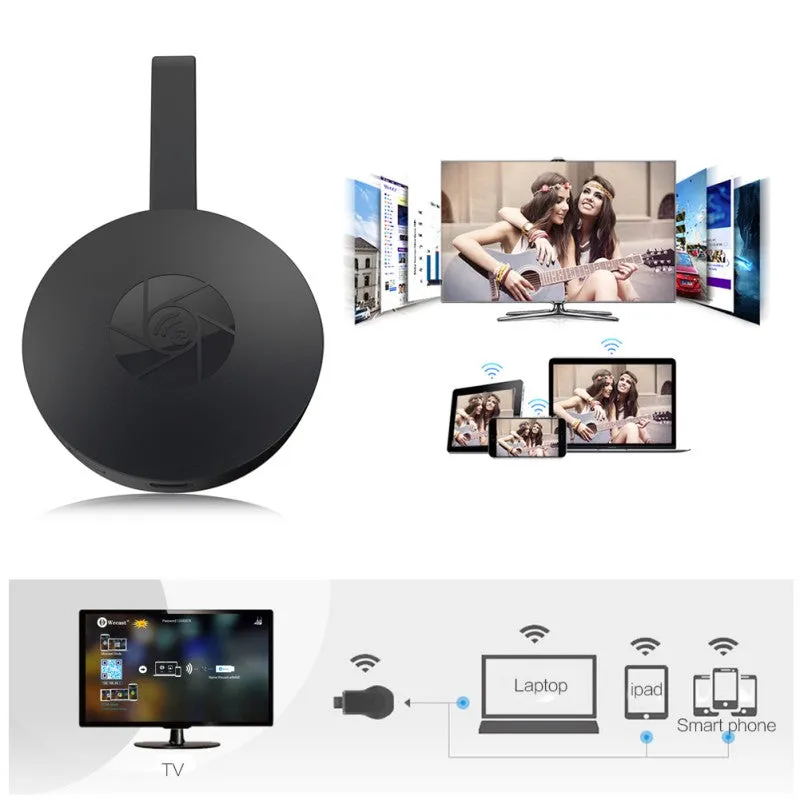 1080P WiFi HDMI Streaming Wireless Display Adapter (TV Stick/Dongle Receiver)