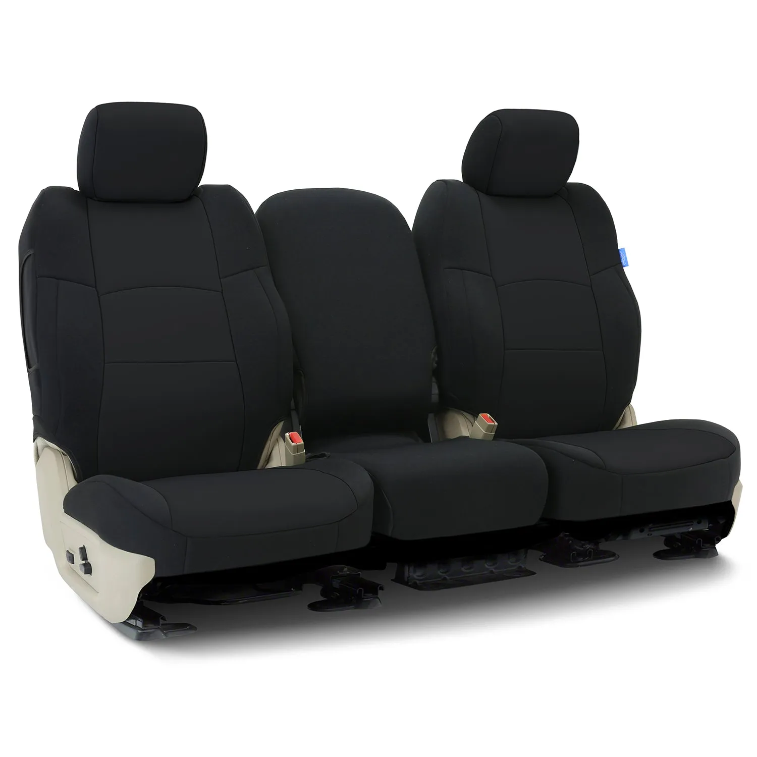 2010-2014 GMC Sierra Custom Fit Neoprene Seat Covers Front 40/20/40 Seats-Black