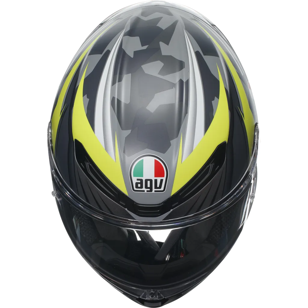 AGV K6-S Excite - Grey / Flo Yellow