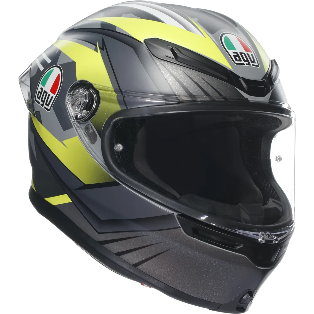 AGV K6-S Excite - Grey / Flo Yellow