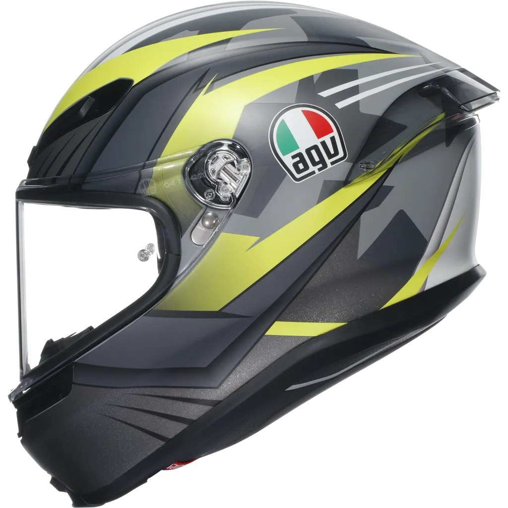 AGV K6-S Excite - Grey / Flo Yellow