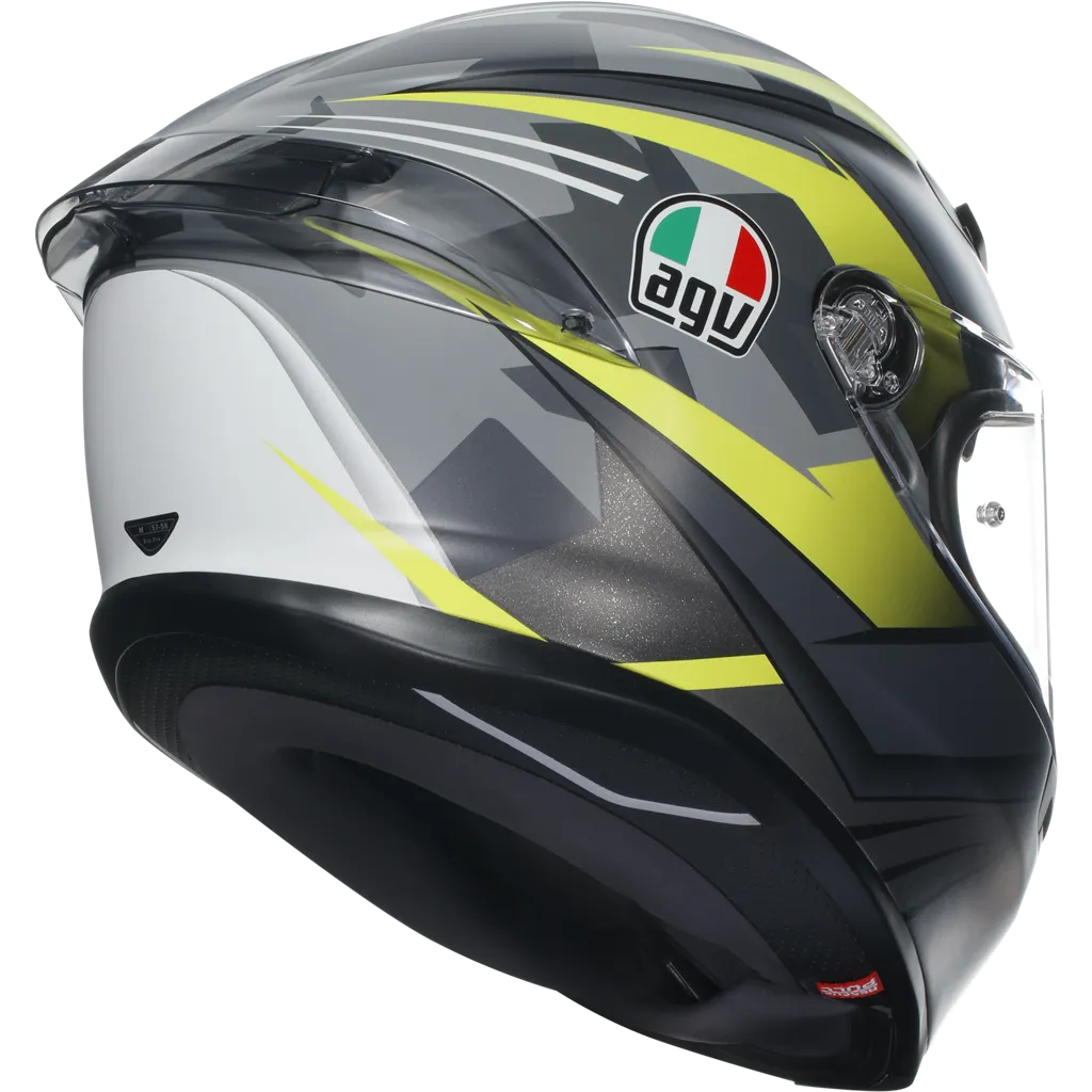 AGV K6-S Excite - Grey / Flo Yellow