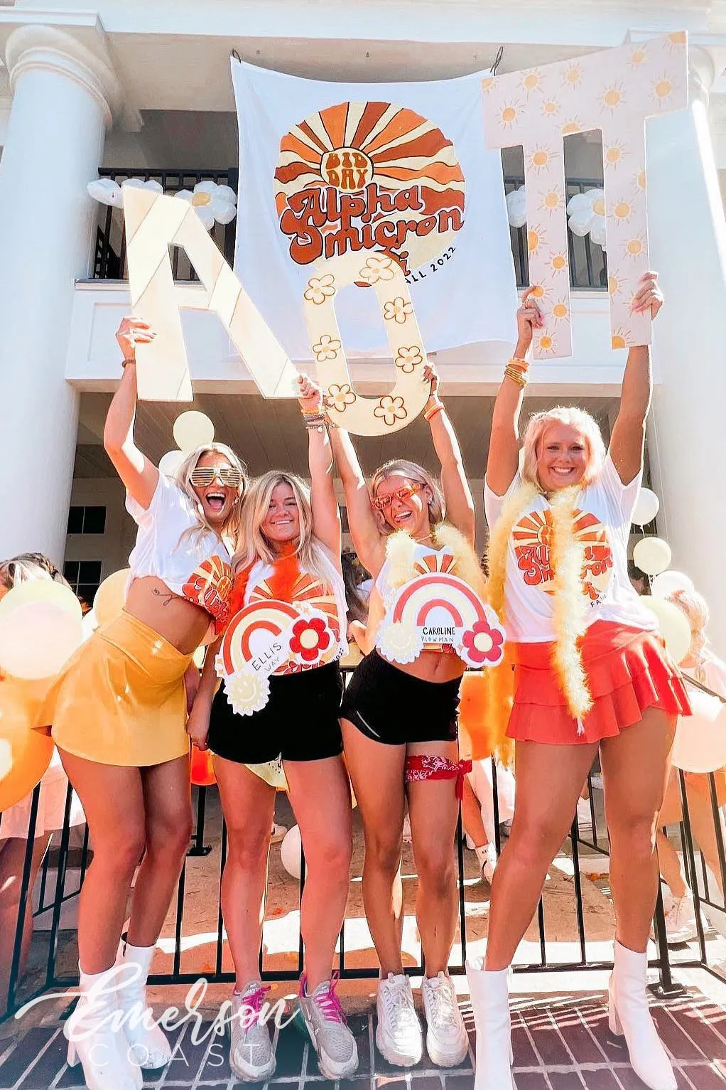 AOII Here Comes the Sun Bid Day Slouchy Tee