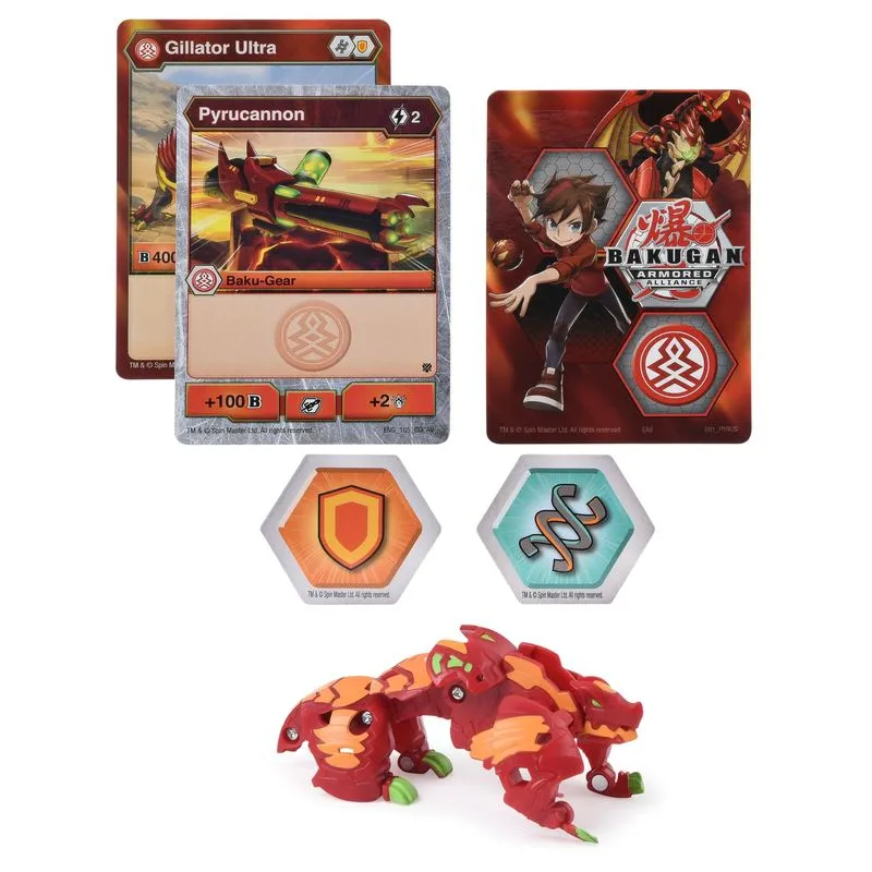 Bakugan Ultra Armored Alliance Deluxe 1 Pack Gillator Ultra
