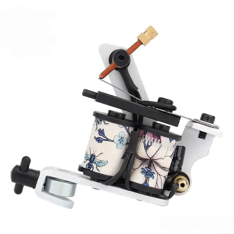 Beginner Tattoo Kit High Quality 8 Wrap Coils Tattoo Gun Machines Grips Needles Tips Power Supply Tatu Tattoo Supplies
