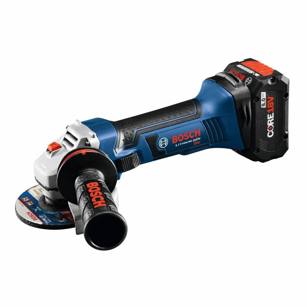 Bosch GWS18V-45B15 18V 4-1/2 In. Angle Grinder Kit with (1) CORE18V 4.0 Ah Compact Battery