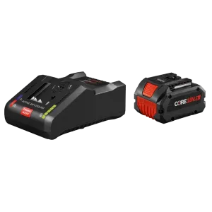 BOSCH GXS18V-16N14 18V Starter Kit with (1) CORE18V® 8 Ah High Power Battery and (1) 18V 16 Amp Battery Turbo Charger