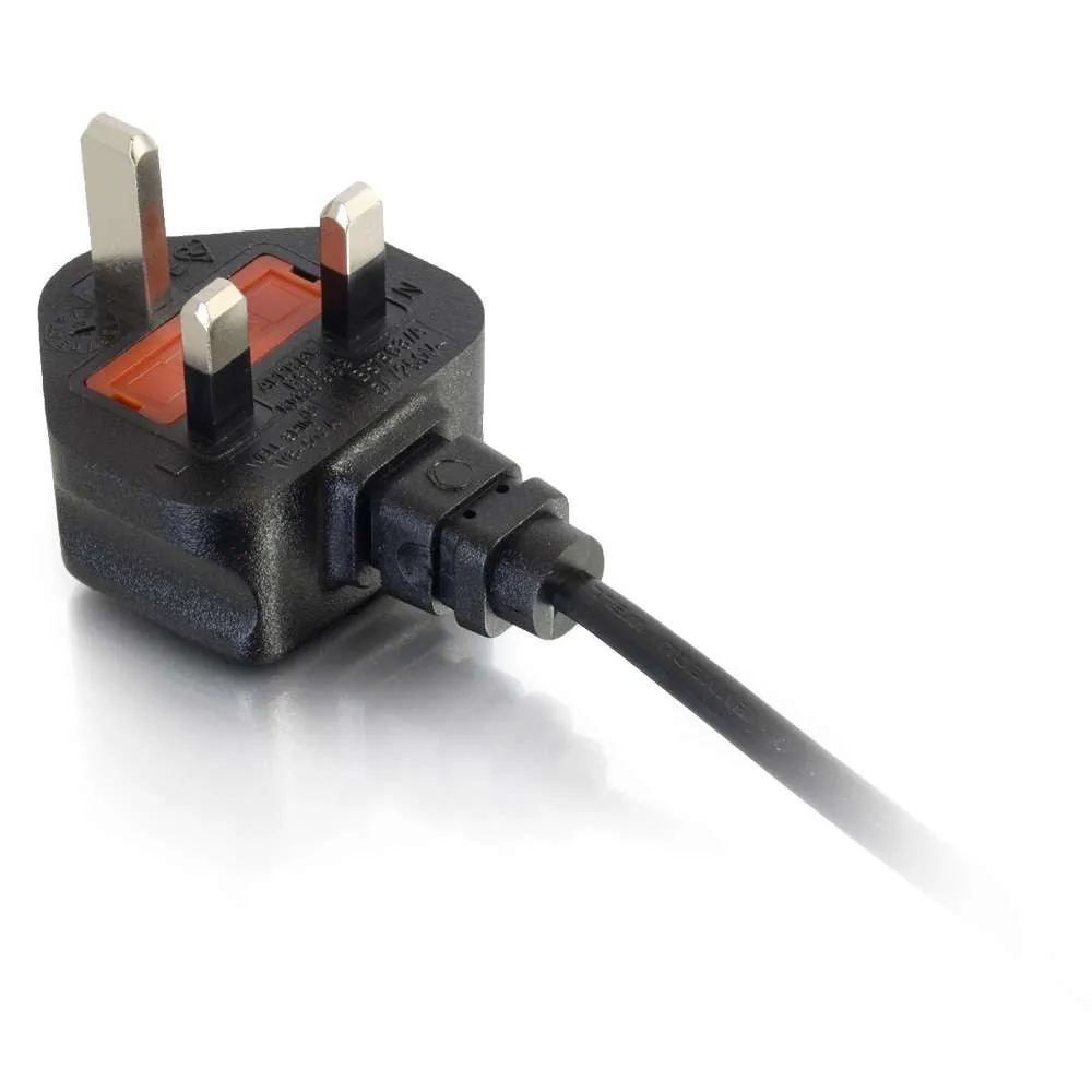 C2g Laptop Power Cord - Power Cable - Iec 60320 C5 To Bs 1363 (M) - Ac 250 V - 3 M - Molded - Black - United Kingdom