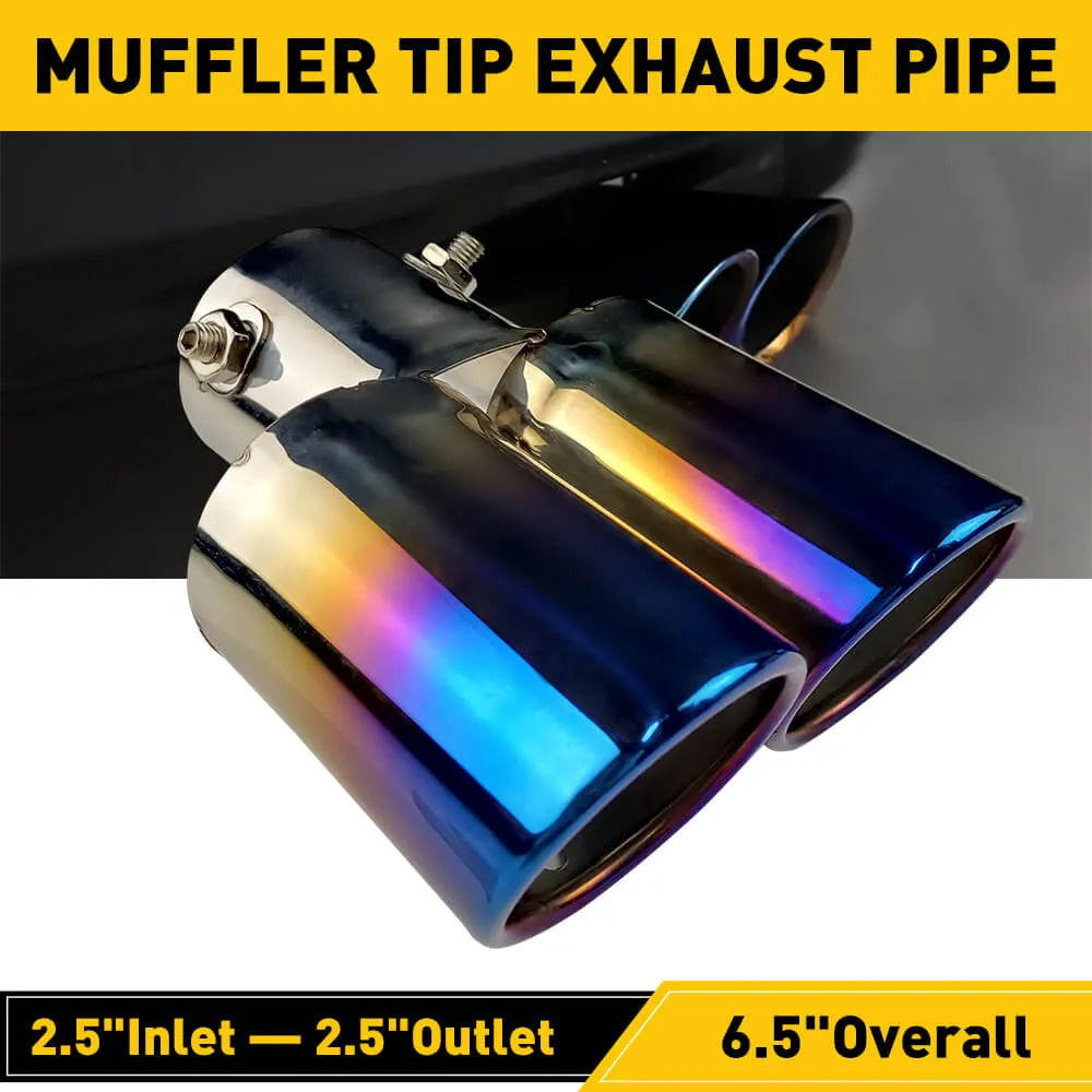 Car Stainless Steel Muffler Tip Exhaust Pipe Modification, Straight Pipe