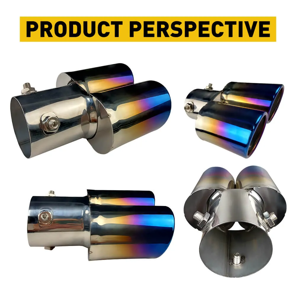 Car Stainless Steel Muffler Tip Exhaust Pipe Modification, Straight Pipe