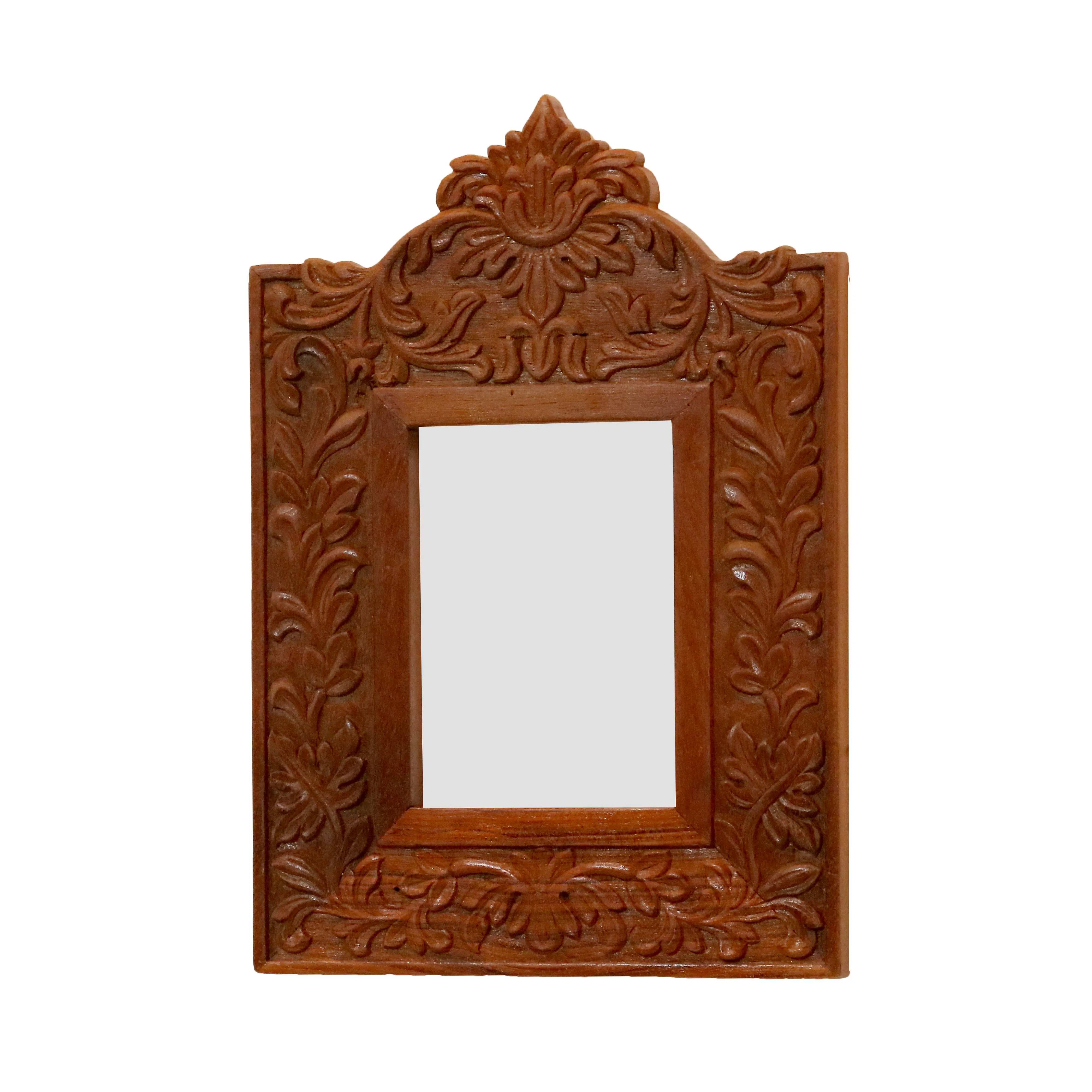 Carved Temple Mirror