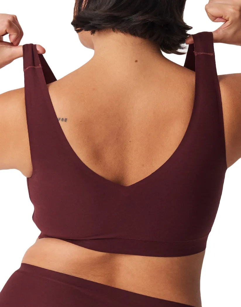 Chantelle Soft Stretch Padded V-Neck Bra Wine 16A1