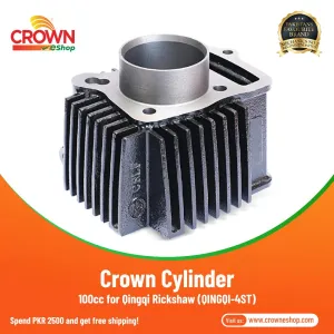 Crown Cylinder 100cc for Qingqi Rickshaw (QINGQI-4ST)