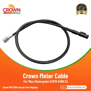 Crown Meter Cable for 70cc Euro2 Motorcycles