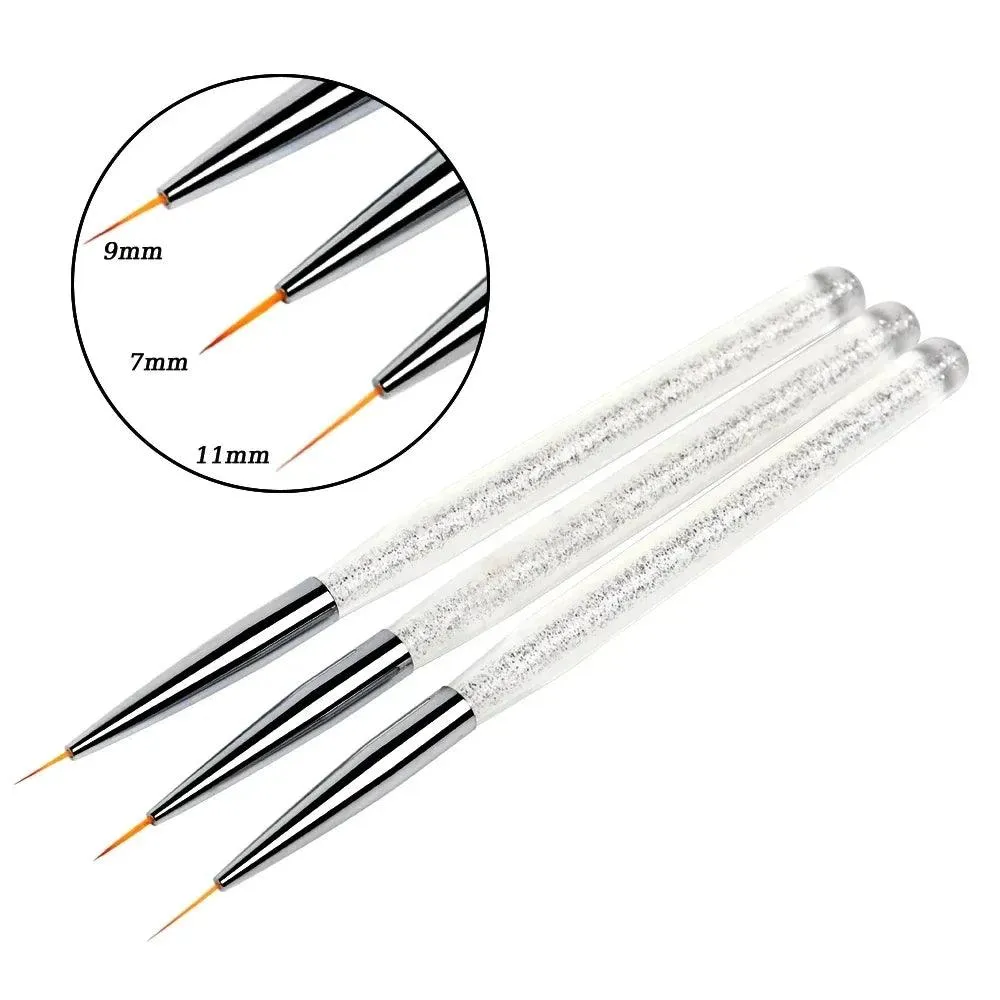 Crystal Nail Art Brush Set: Versatile Double-Ended Design