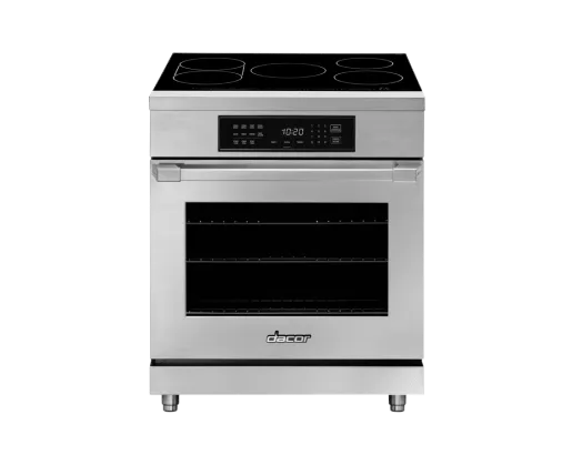 Dacor HIPR30S 30" Induction Pro Range, Silver Stainless Steel