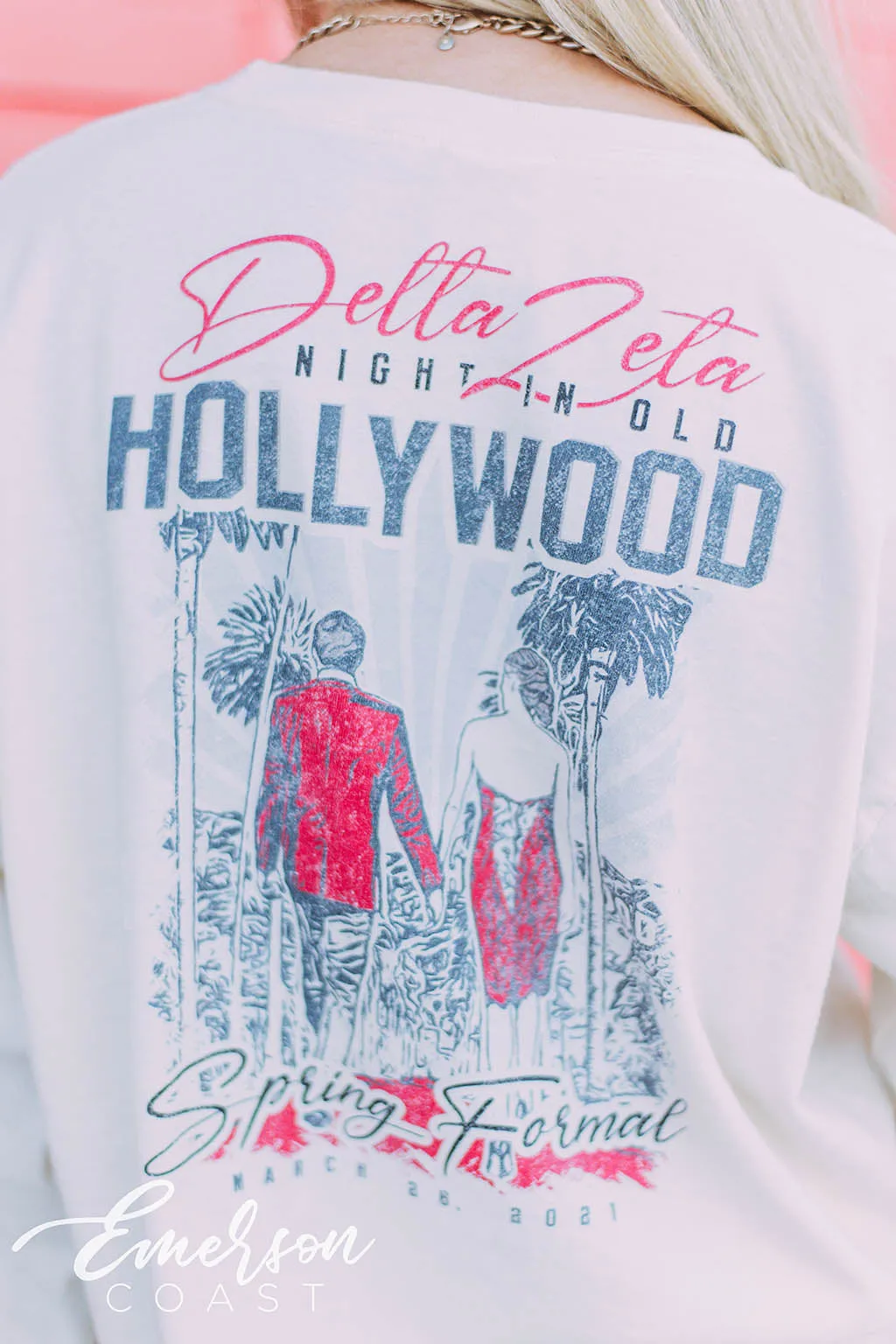 Delta Zeta Old Hollywood Spring Formal T-shirt