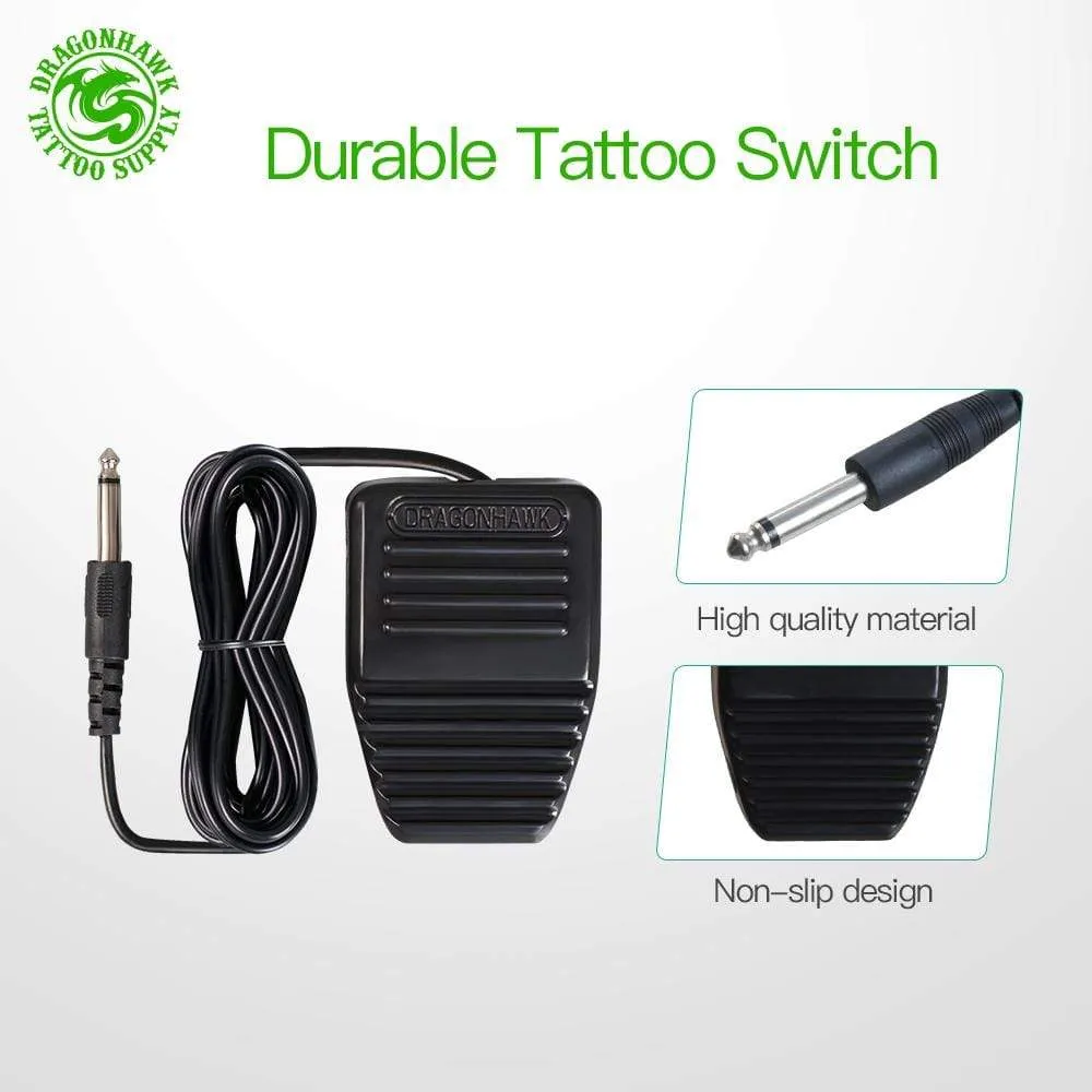 Dragonhawk Mast P10 Rotary Tattoo Machine Kit Permanent Makeup Machine Set Tattoo Rotary Pen LCD Power Supply for Tattoo Artist