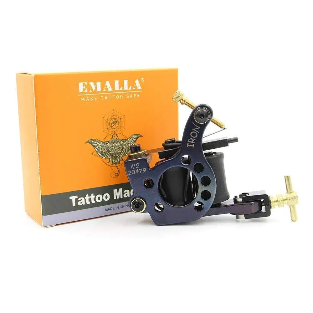 Dual Digital Tattoo Machine Power Supply with 2 pcs Coils Liner and Shader Tattoo Machine Gun Foot Switch and Clip Cord Kit