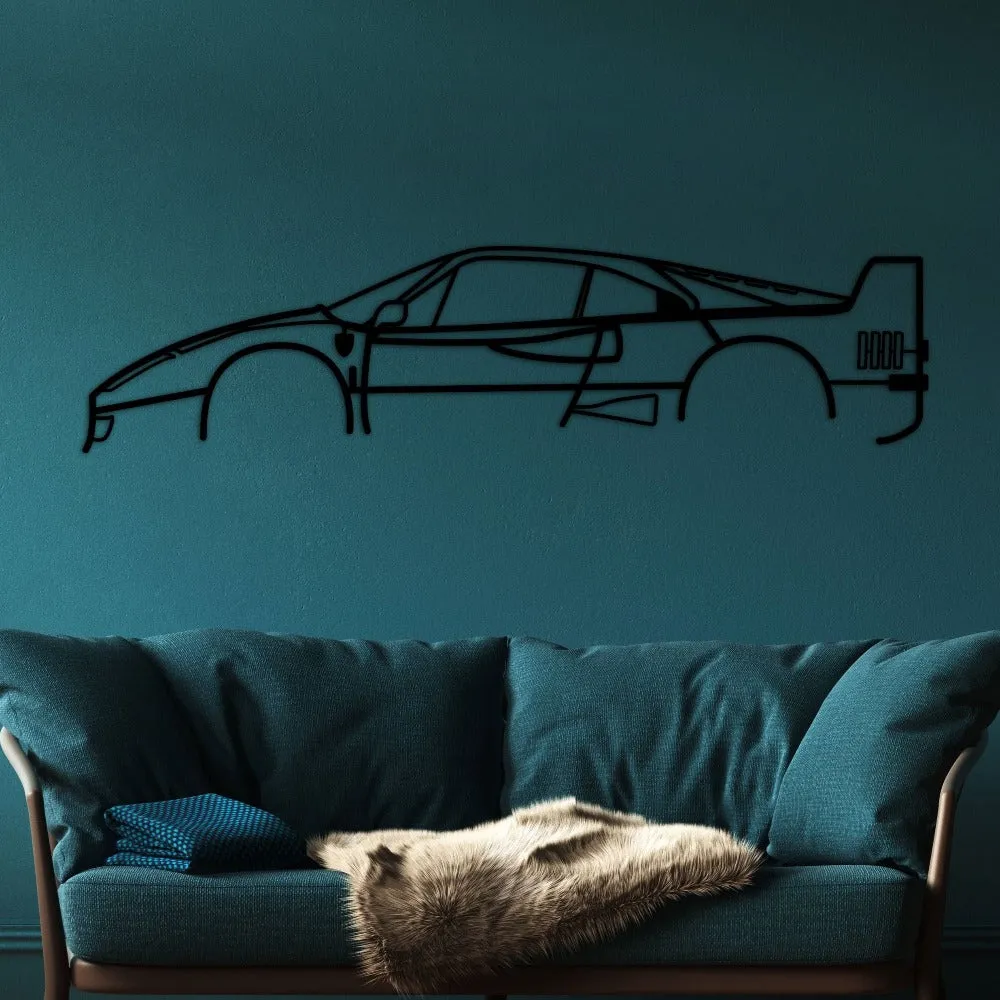 Ferrari F40 Car Silhouette