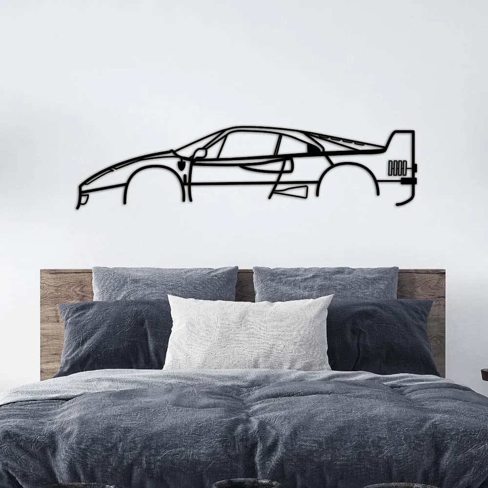 Ferrari F40 Car Silhouette