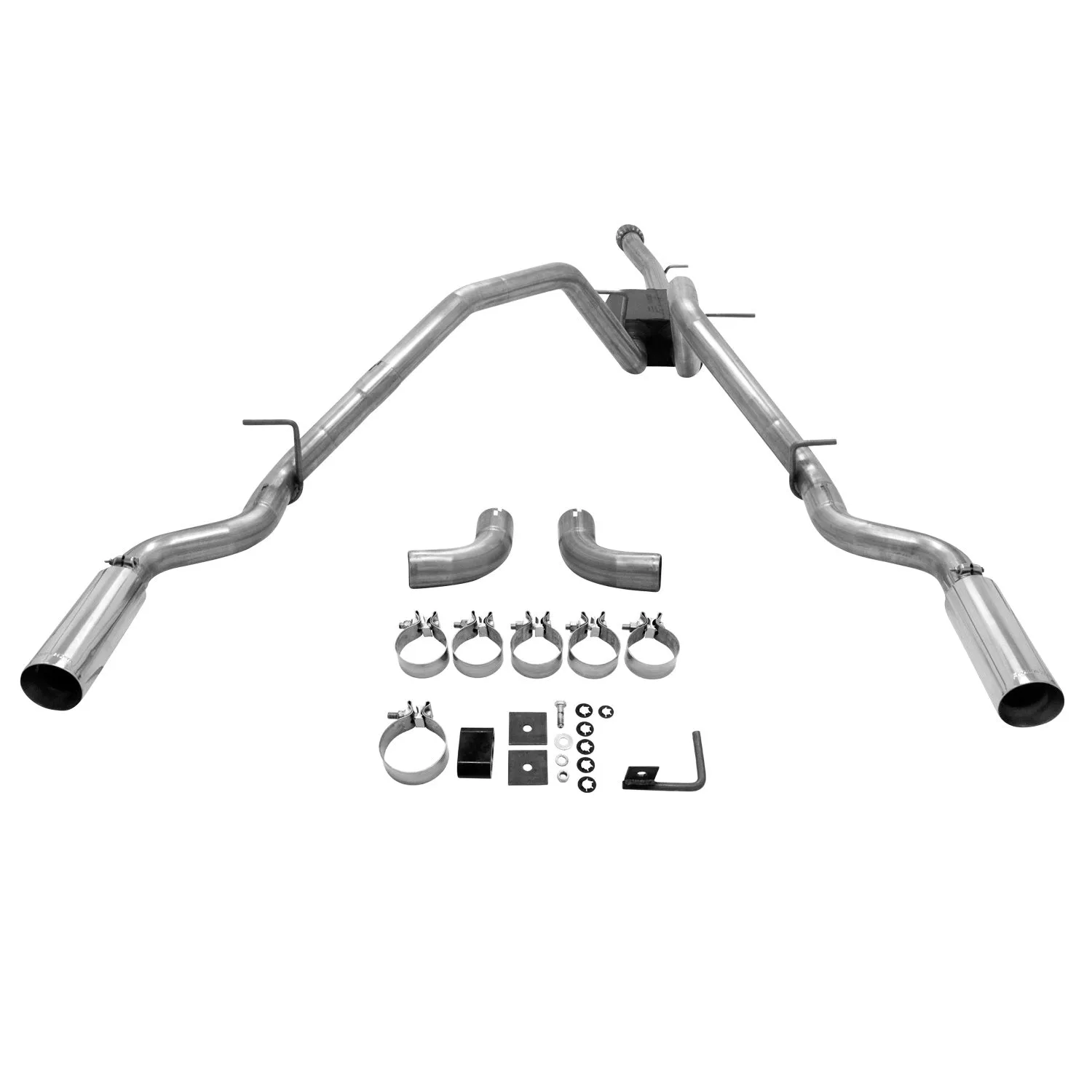 Flowmaster American Thunder Cat-Back Exhaust System - 2-1/2 in Tailpipe - 3-1/2 in Tips - GM Fullsize Truck 2014-19