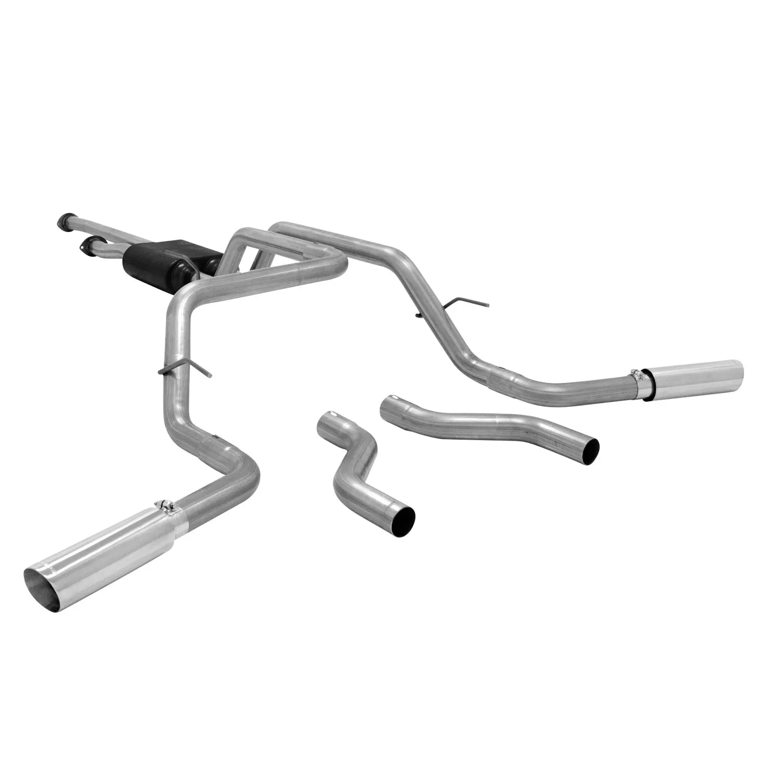 Flowmaster American Thunder Cat-Back Exhaust System - 2-1/2 in Tailpipe - 3-1/2 in Tips - Toyota Fullsize Truck 2009-21