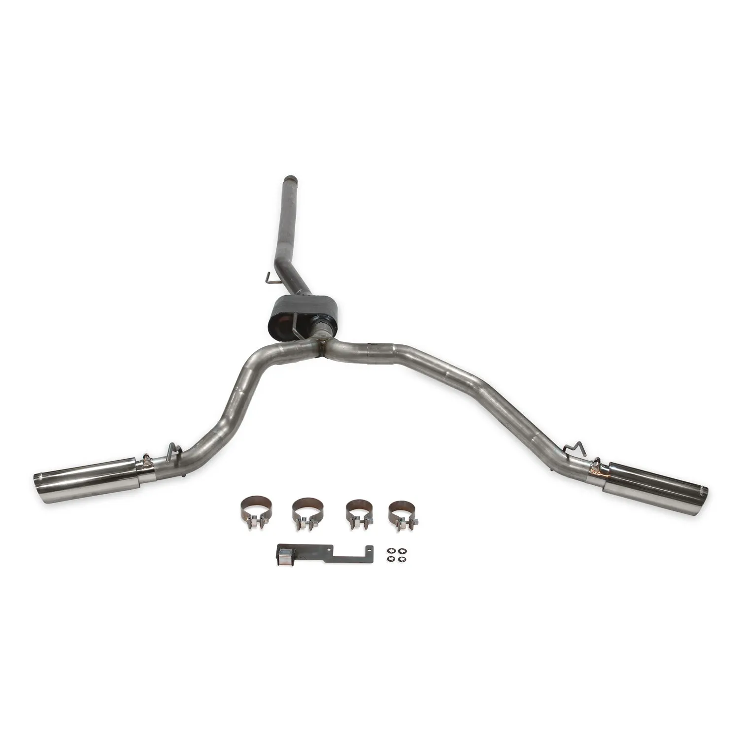 Flowmaster American Thunder Exhaust System - Cat-Back - 2-1/2" Diameter - Dual Side Exit - 3-1/2" Polished Tips - Stainless - 3.6 L
