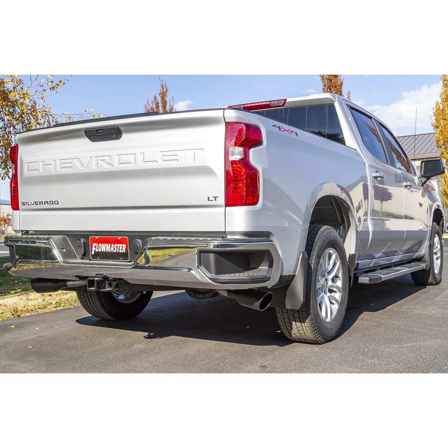 Flowmaster FlowFX Cat-Back Exhaust System - 2-1/2 in Tailpipe - 4-1/2 in Black Ceramic Tips - 5.3 L - Crew Cab - GM Fullsize Truck 2019