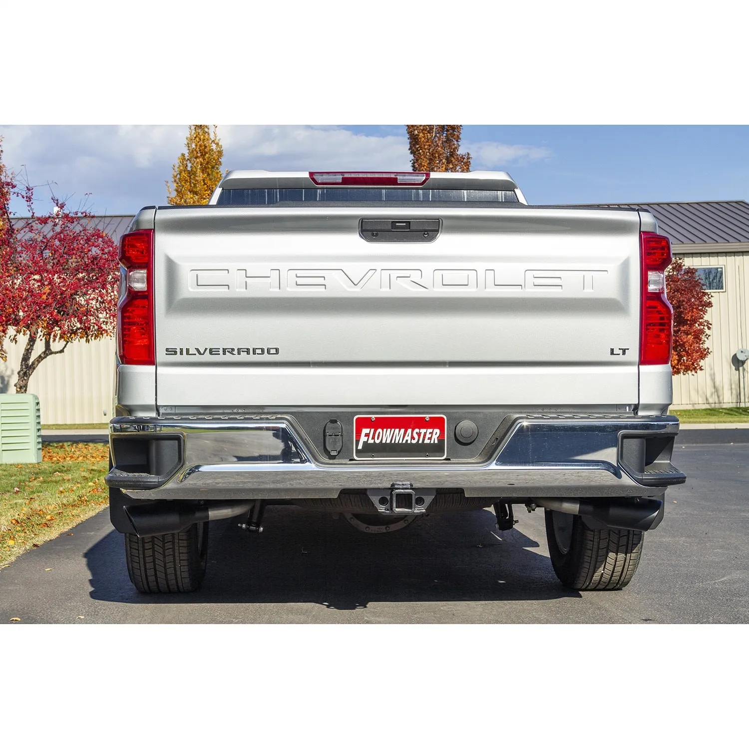 Flowmaster FlowFX Cat-Back Exhaust System - 2-1/2 in Tailpipe - 4-1/2 in Black Ceramic Tips - 5.3 L - Crew Cab - GM Fullsize Truck 2019