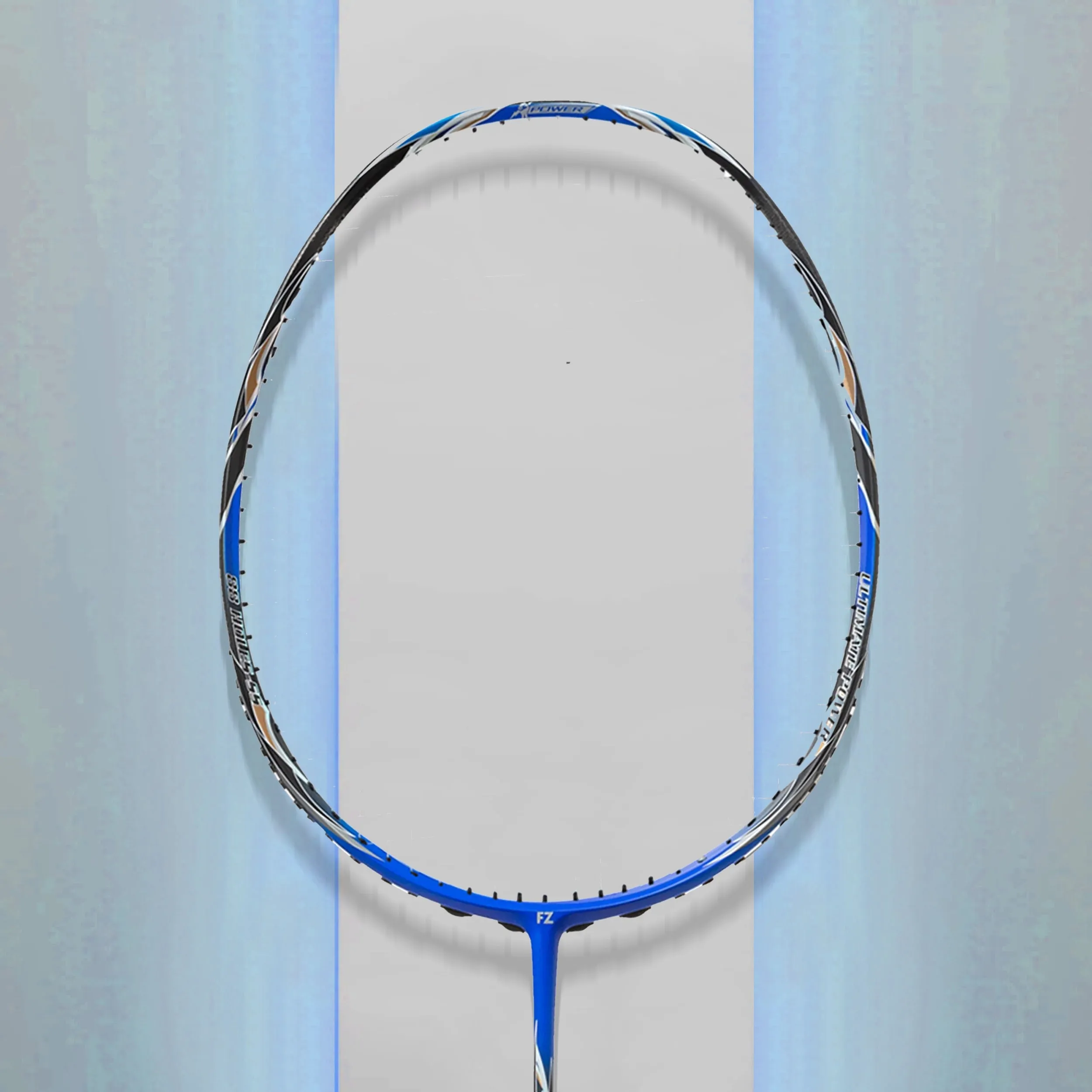 Fz Forza Power 988 Medium Strung Attacking Badminton Racket - Blue/Grey