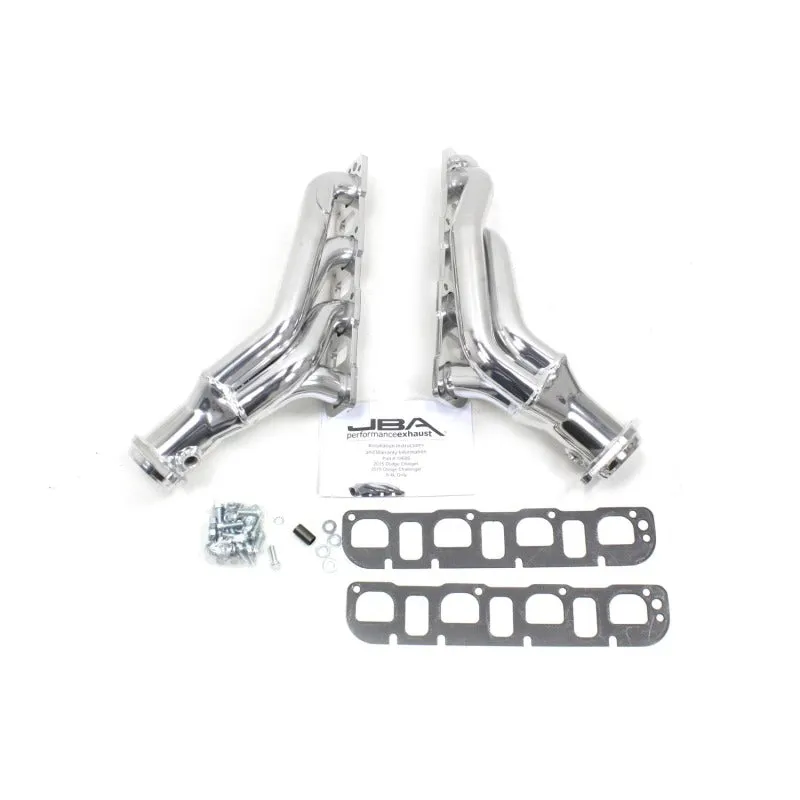 JBA Shorty Headers (Silver Ceramic): 300 / Challenger / Charger 6.4L 392 & 6.2L Hellcat 2015 - 2024