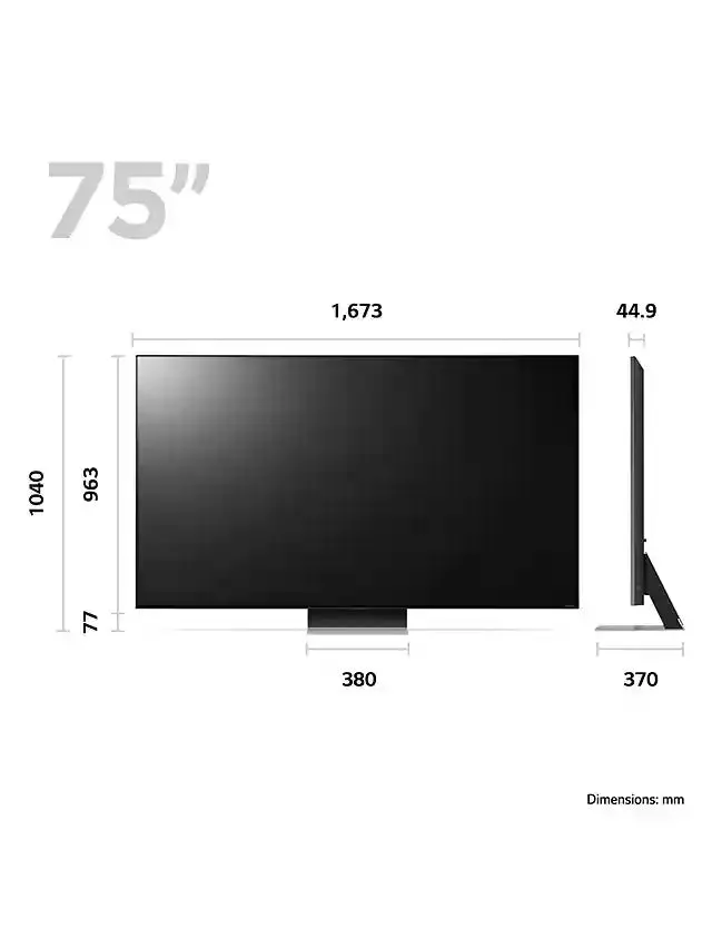 LG 75QNED866RE (2023) QNED MiniLED HDR 4K Ultra HD Smart TV, 75 inch with Freeview Play/Freesat HD - Ashed Blue