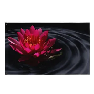 Lily Flower Art Painting Flag Tapestry - Versatile Wall Hanging & Home Decor