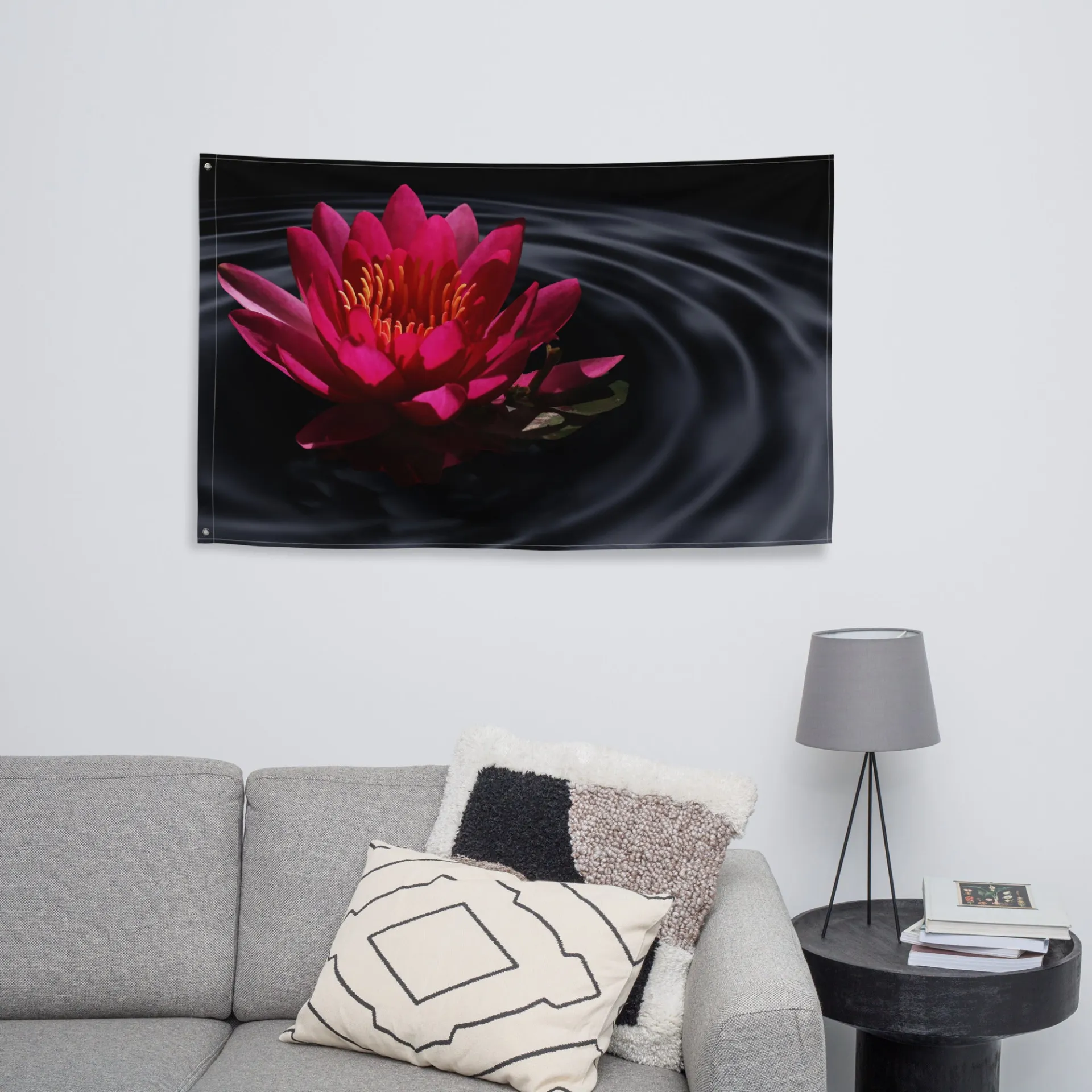 Lily Flower Art Painting Flag Tapestry - Versatile Wall Hanging & Home Decor