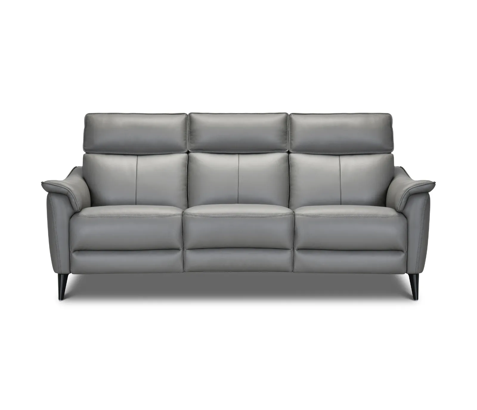 Marino Sofa - Power Reclining w/ Power Headrests - Dolphin Grey Leather