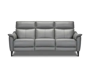 Marino Sofa - Power Reclining w/ Power Headrests - Dolphin Grey Leather