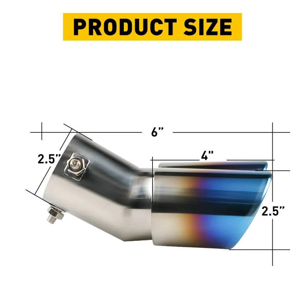 Muffler Tip Exhaust Pipe Elbow Exhaust Tubing for Car Modified