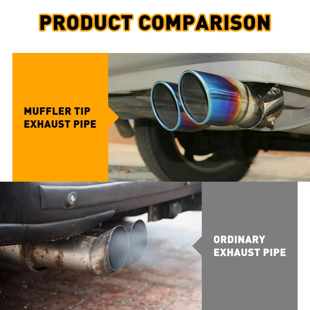 Muffler Tip Exhaust Pipe Elbow Exhaust Tubing for Car Modified