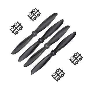 Orange HD Propellers 6045(6X4.5) Glass Fiber Nylon Propellers 2CW 2CCW-2pairs Black