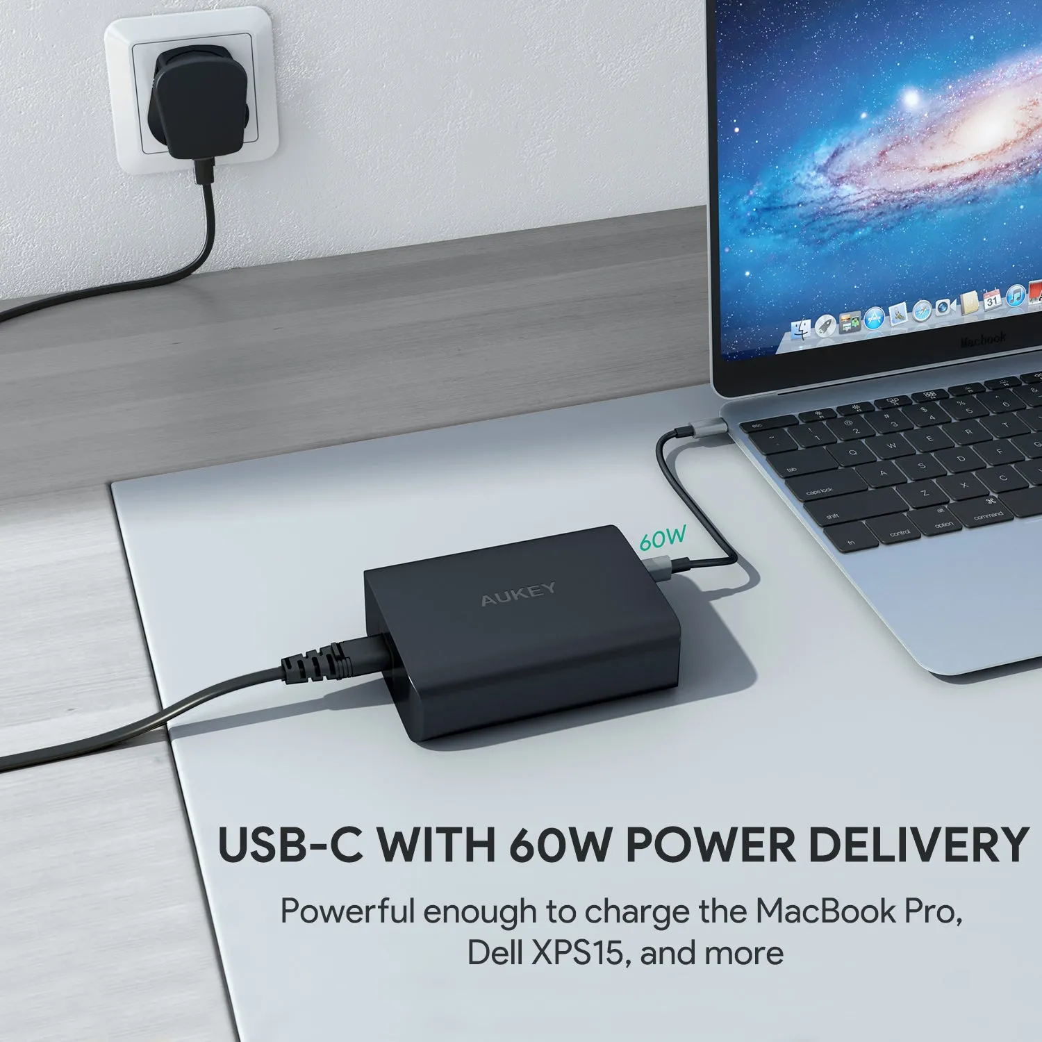 PA-Y12 72W USB C Power Delivery 3.0 & Dual Port USB Desktop Charger