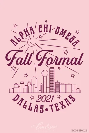 Phi Sigma Sigma Queens College Formal T-shirt