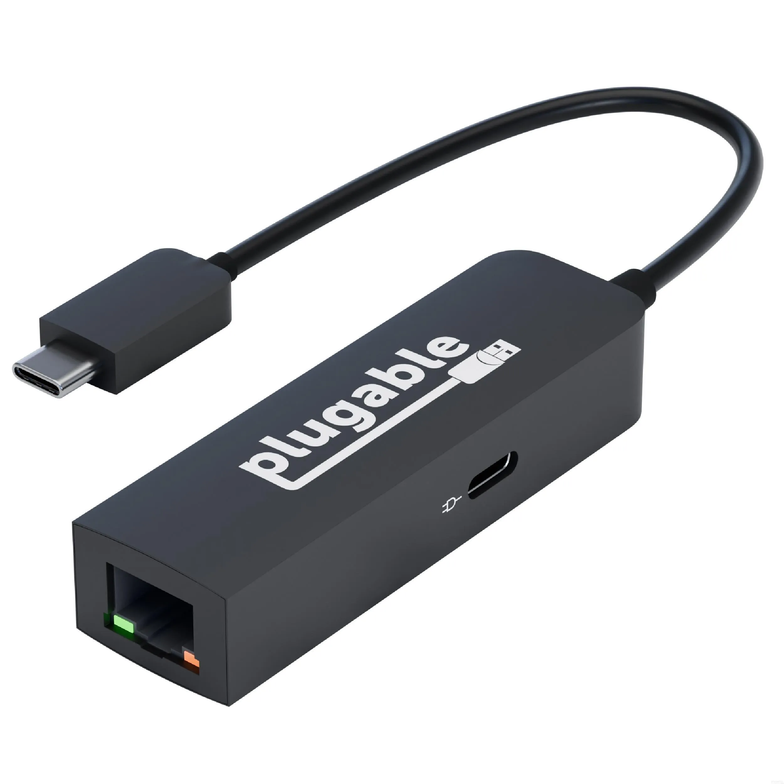 Plugable USB-C to 2.5 Gbps Ethernet Adapter with 100W USB-C Charging