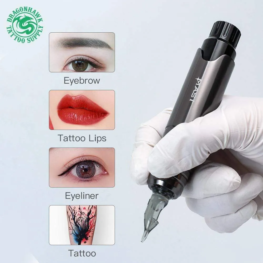 Professional Permanent Makeup Machine Set Tattoo Rotary Pen Kits LCD Power Supply for Tattoo Artist
