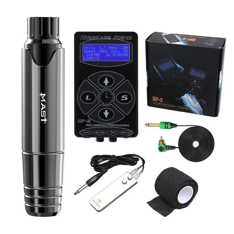 Professional Permanent Makeup Machine Set Tattoo Rotary Pen Kits LCD Power Supply for Tattoo Artist