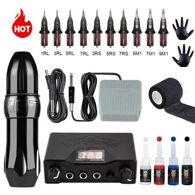 Professional Rotary Tattoo Machine Swiss Motor Pen Permanent Makeup Tattoo Machine Sets Tattoo Power Strong Quiet Motor Supply