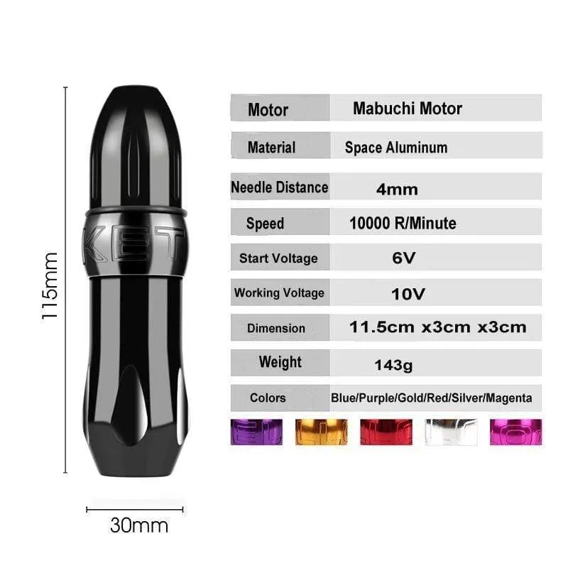 Professional Rotary Tattoo Machine Swiss Motor Pen Permanent Makeup Tattoo Machine Sets Tattoo Power Strong Quiet Motor Supply