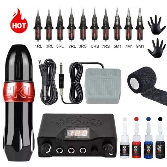 Professional Rotary Tattoo Machine Swiss Motor Pen Permanent Makeup Tattoo Machine Sets Tattoo Power Strong Quiet Motor Supply