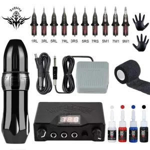 Professional Rotary Tattoo Machine Swiss Motor Pen Permanent Makeup Tattoo Machine Sets Tattoo Power Strong Quiet Motor Supply