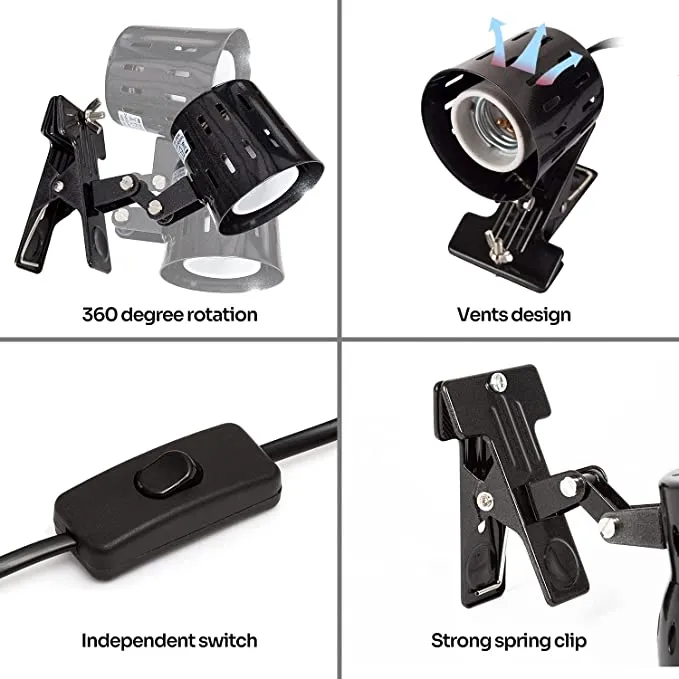 REPTIZOO: Clip Clamp Lamp  #CL01-CA
